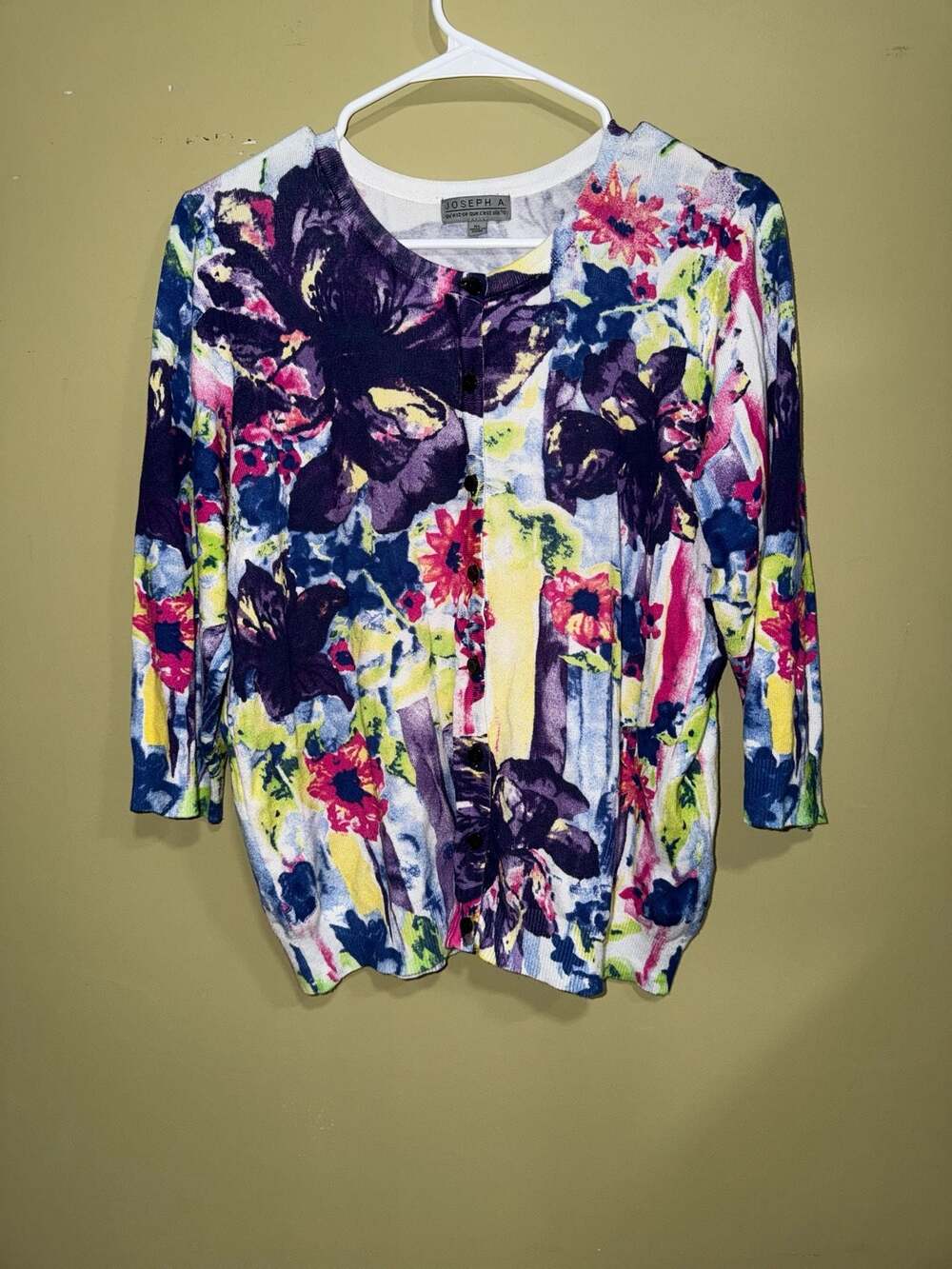 Joseph A. Floral Print Cardigan Top
